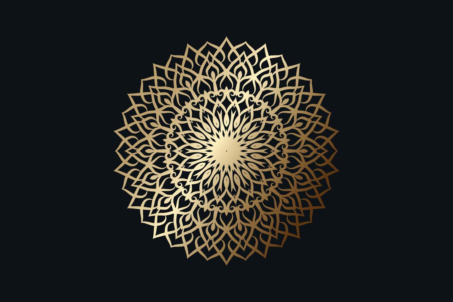 Luxus-Zier-Mandala-Design-Hintergrund pro vektor