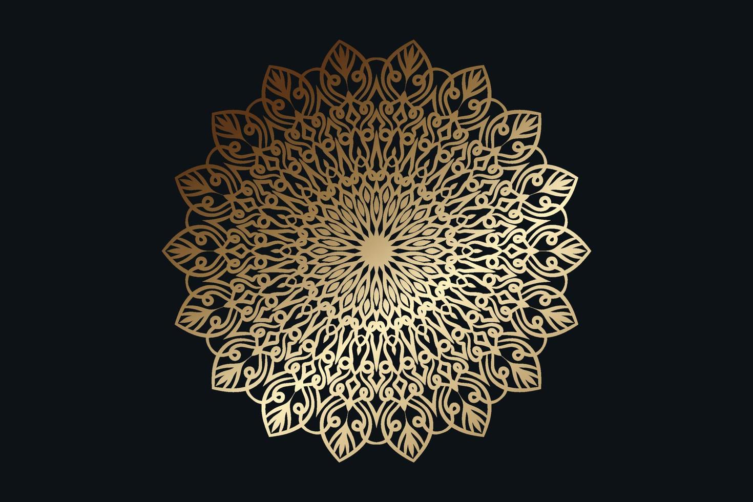 Luxus-Mandala-Design-Hintergrund kostenlos vektor