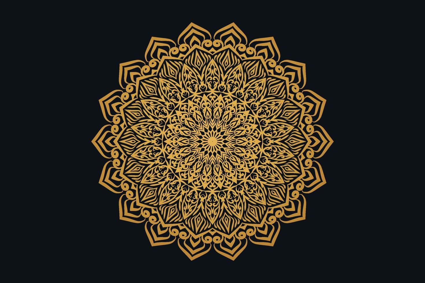 Luxus-Mandala-Design-Hintergrund kostenlos vektor