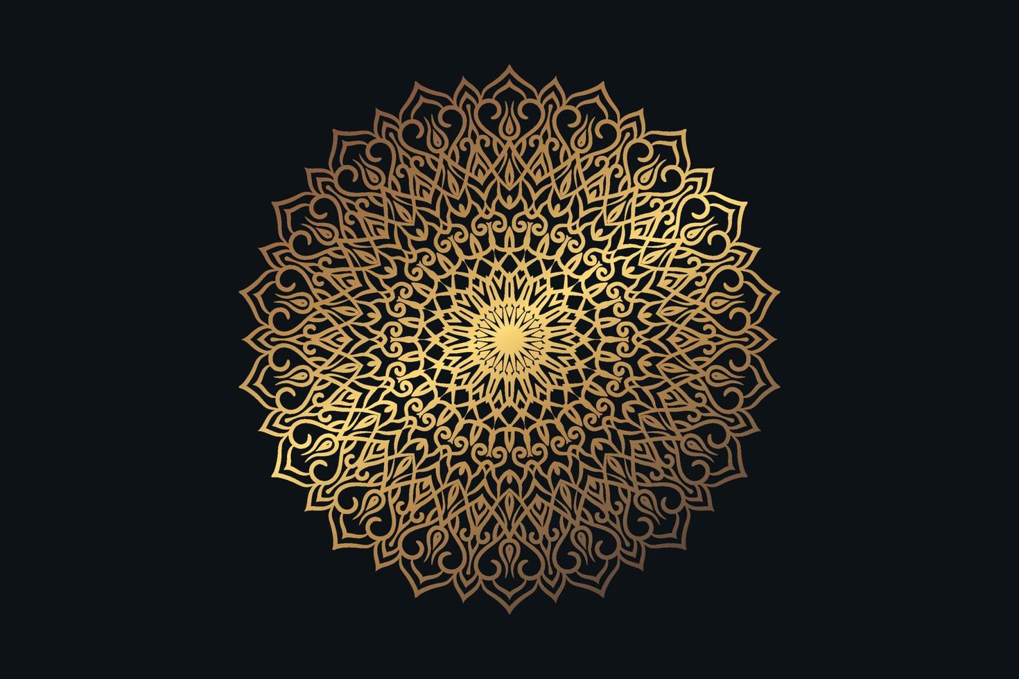 Luxus-Zier-Mandala-Design-Hintergrund pro vektor