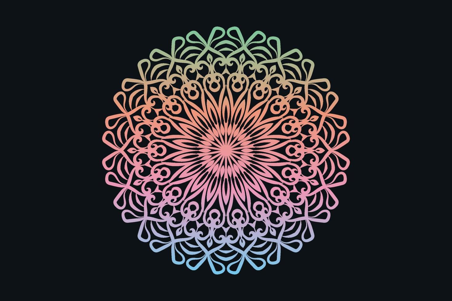 Luxus-Zier-Mandala-Design-Hintergrund pro vektor