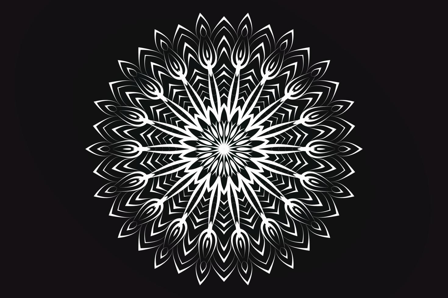 Luxus-Mandala-Design-Hintergrund kostenlos vektor