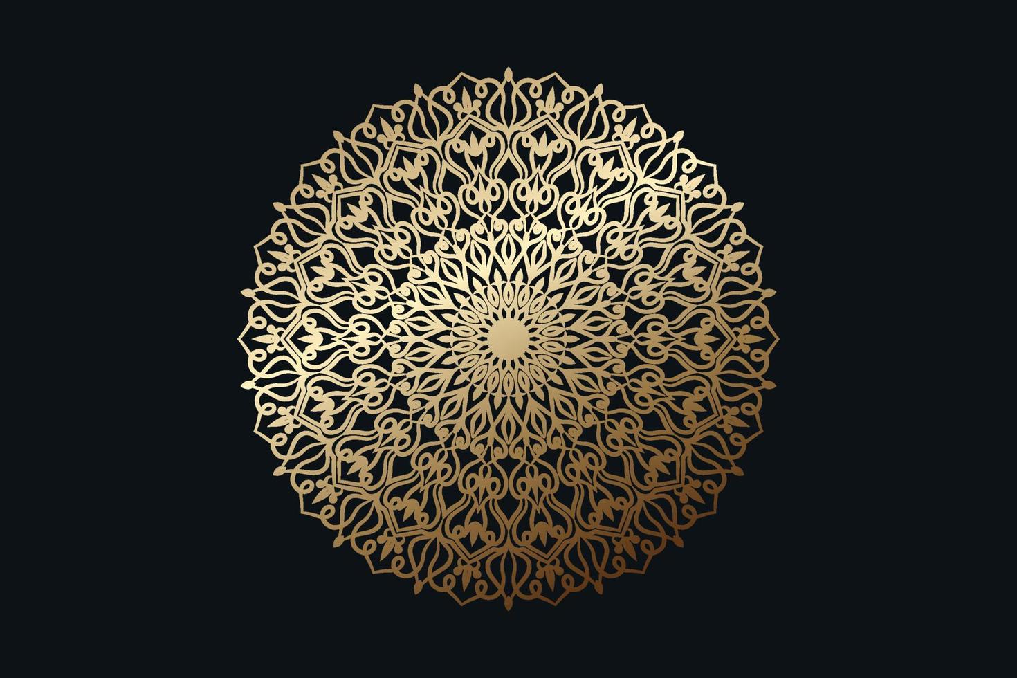 Luxus-Mandala-Design-Hintergrund vektor