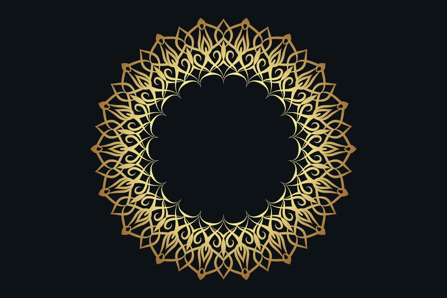 Luxus-Mandala-Design-Hintergrund vektor