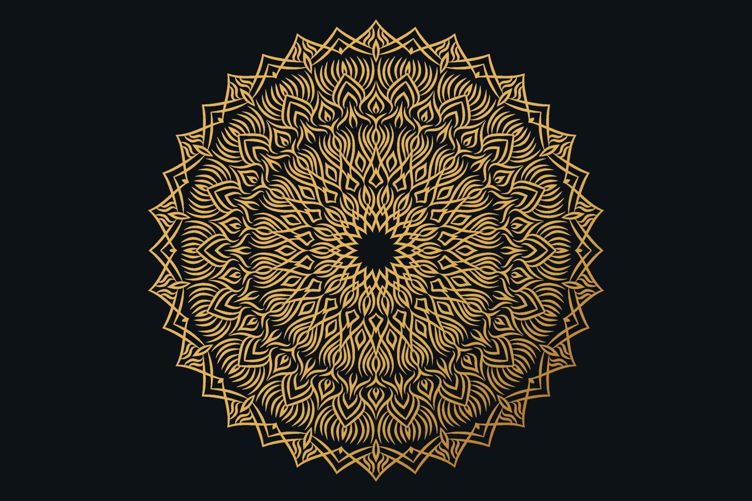 Luxus-Mandala-Design-Hintergrund kostenlos vektor