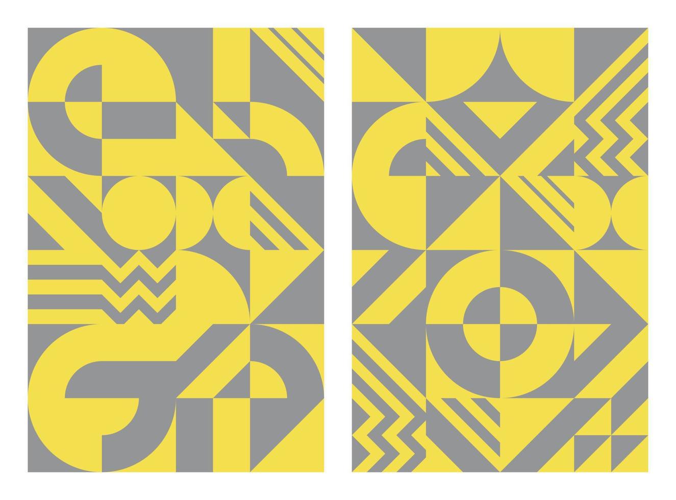 abstrakter hintergrund im skandinavischen stil, farbe gelb und grau. vektor
