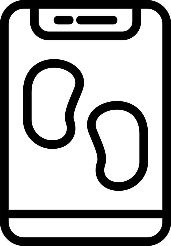 Schrittzähler-Vektor-Icon-Design vektor