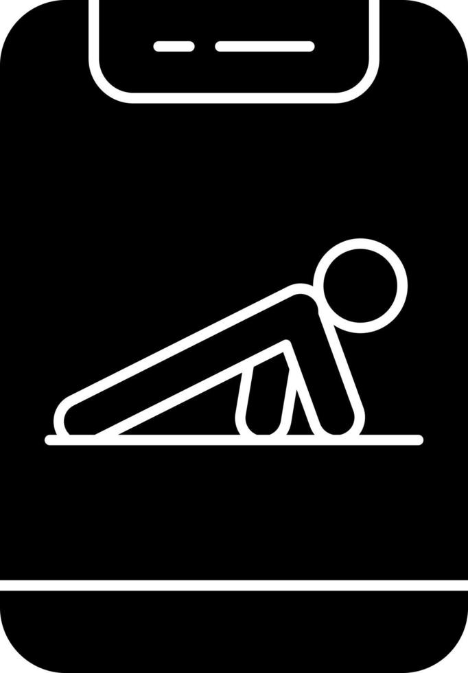 Push-up-Vektor-Icon-Design vektor