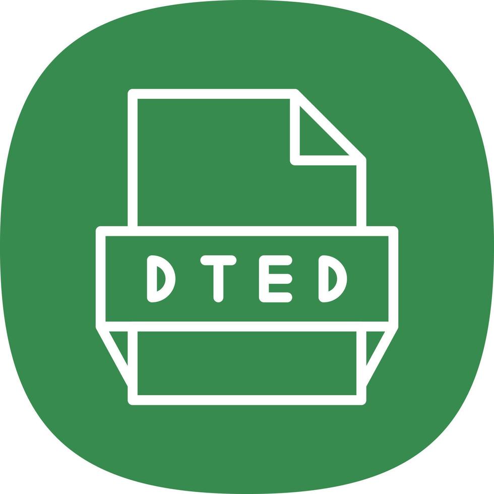 dted-Dateiformat-Symbol vektor