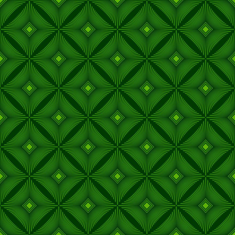 grüner nahtloser Vektorhintergrund mit abstrakten Quadraten vektor