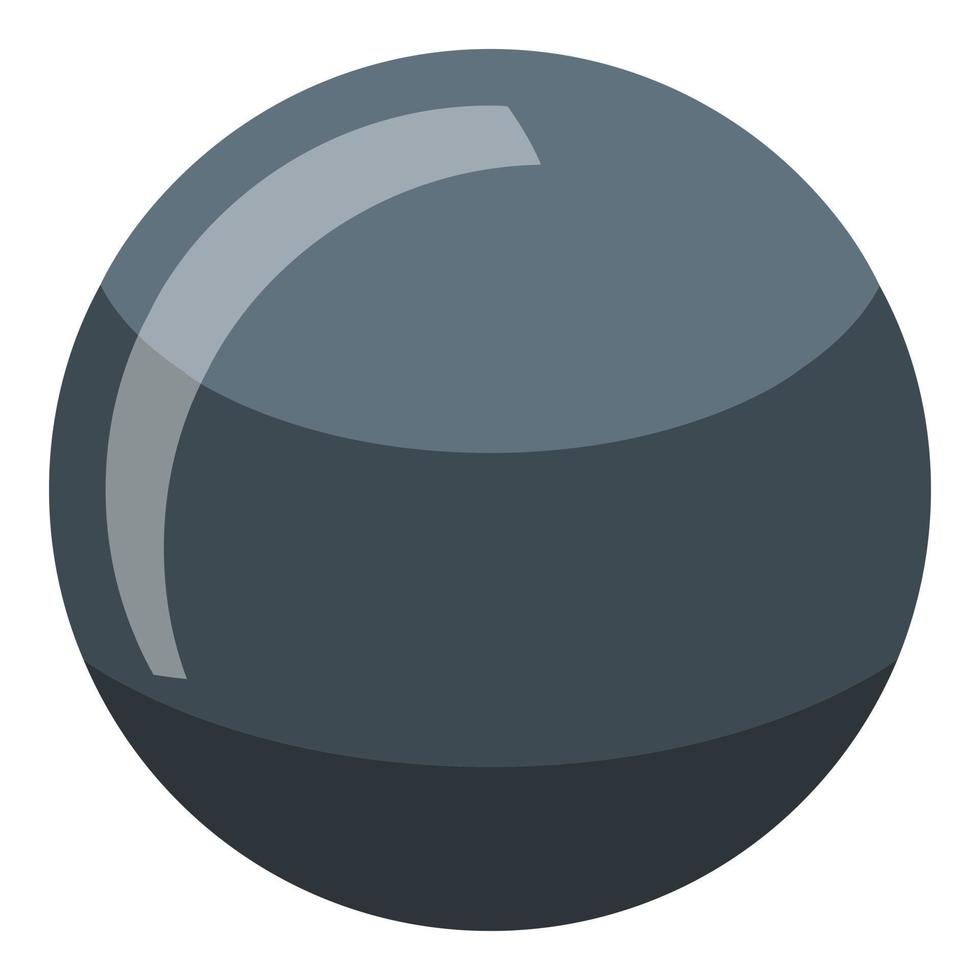 svart pärla ikon, isometrisk stil vektor
