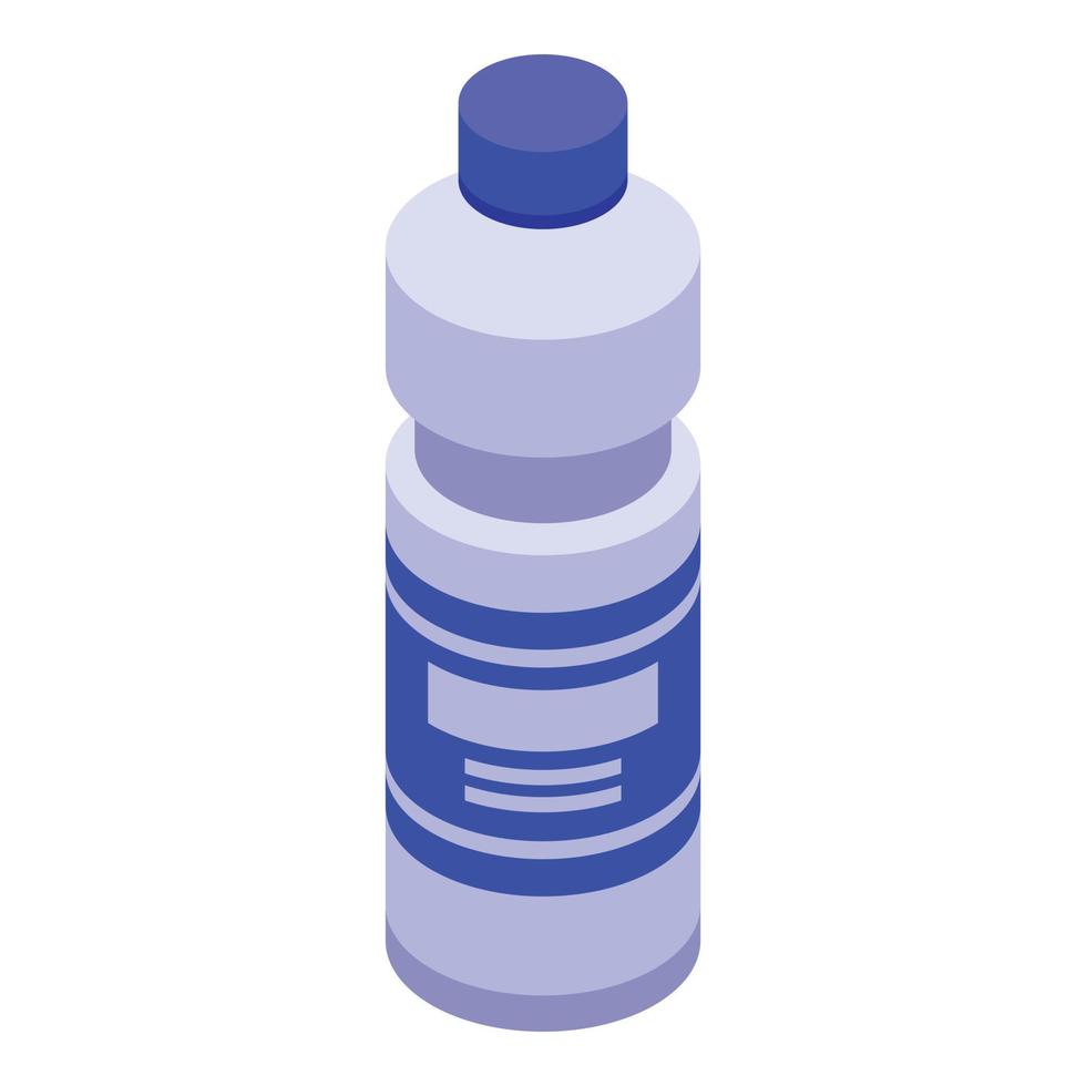 Kunststoff-Wasserflasche-Symbol, isometrischer Stil vektor