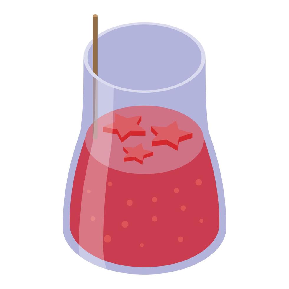 Mary-Shot-Cocktail-Ikone, isometrischer Stil vektor