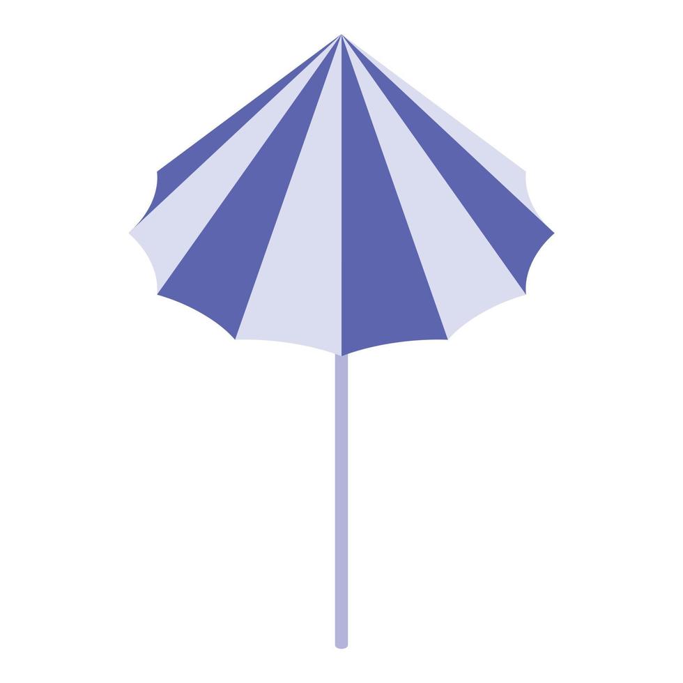 strand paraply ikon, isometrisk stil vektor