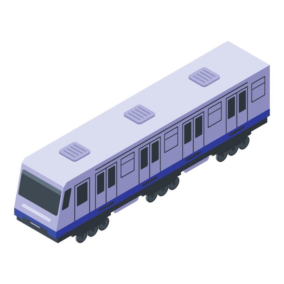 kraft metro tåg ikon, isometrisk stil vektor