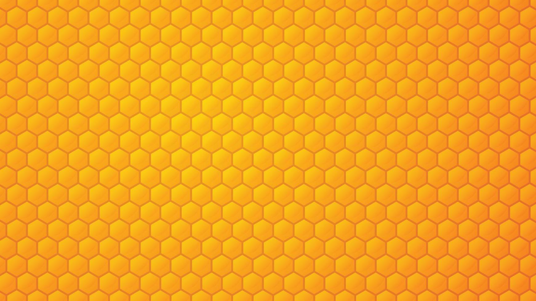 Bienenkamm Hintergrund. Bienenstock, abstrakte gelbe Waben auf Hintergrundvektorillustration. vektor