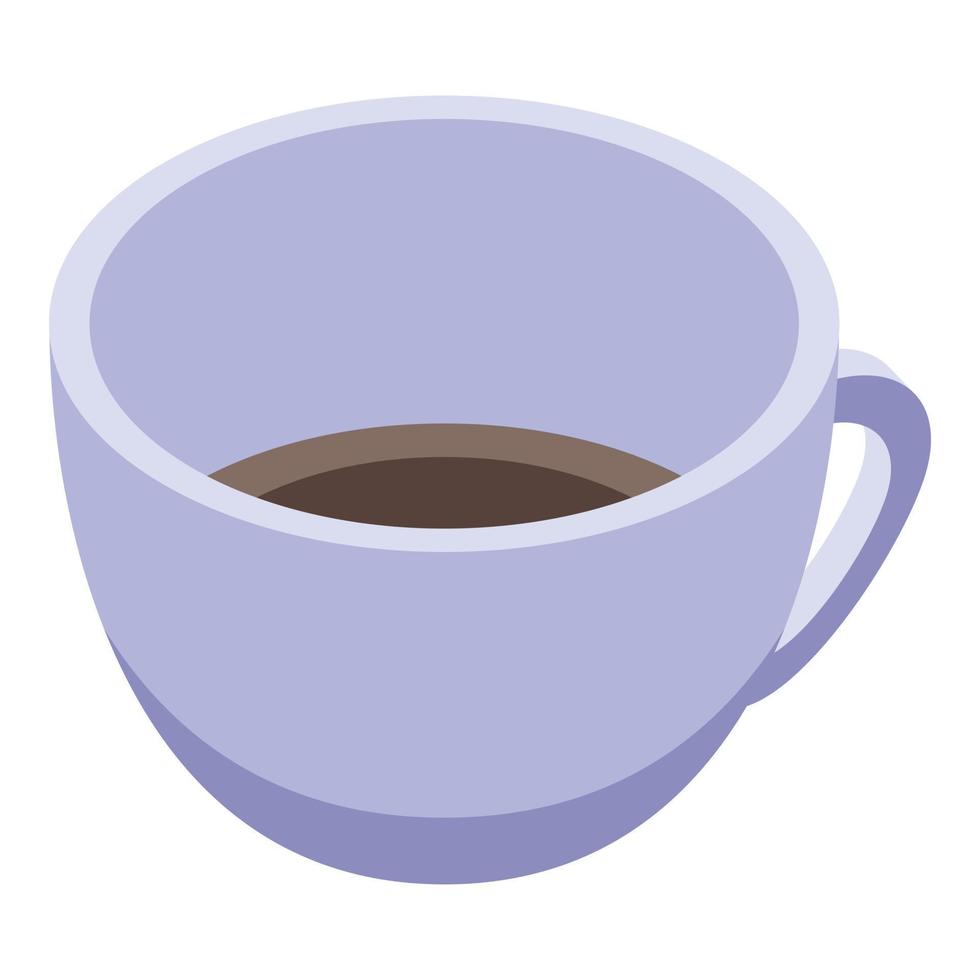 Wahrsager Kaffeetasse Symbol, isometrischer Stil vektor