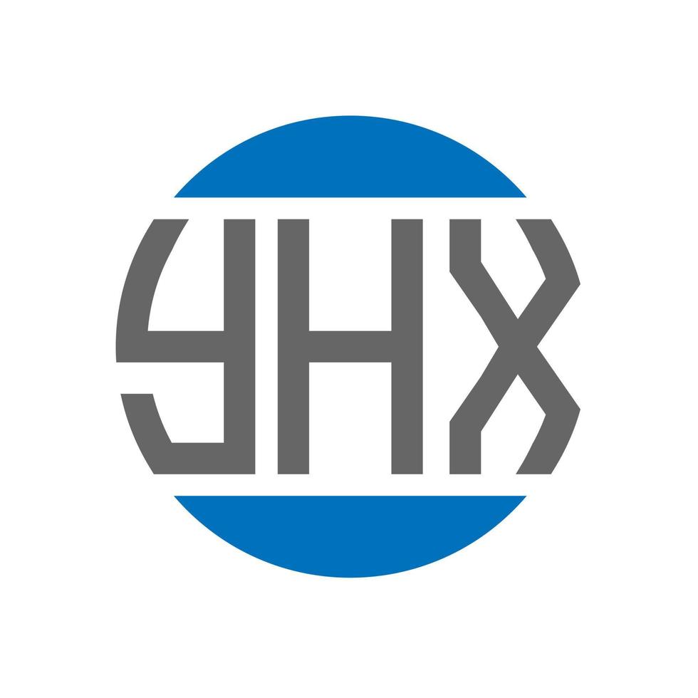 yhx brev logotyp design på vit bakgrund. yhx kreativ initialer cirkel logotyp begrepp. yhx brev design. vektor