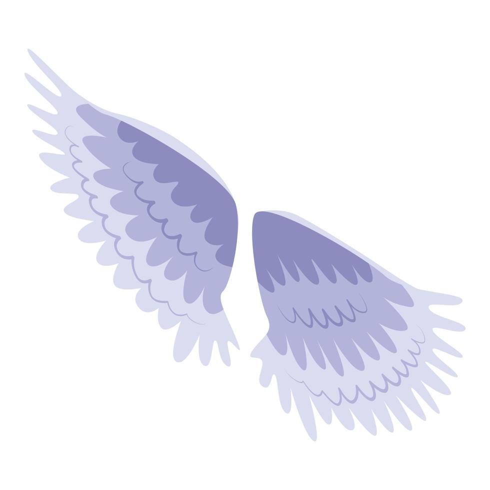 fågel vingar ikon, isometrisk stil vektor