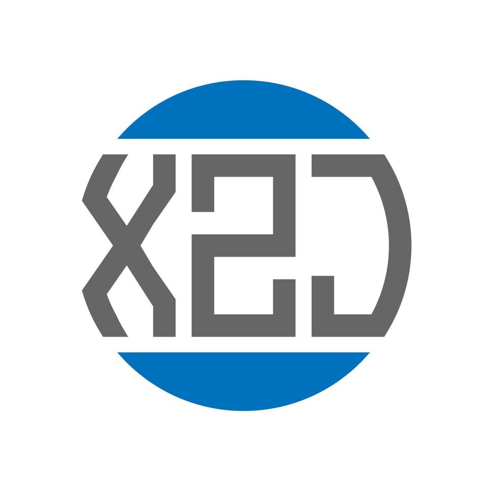 xzj brev logotyp design på vit bakgrund. xzj kreativ initialer cirkel logotyp begrepp. xzj brev design. vektor