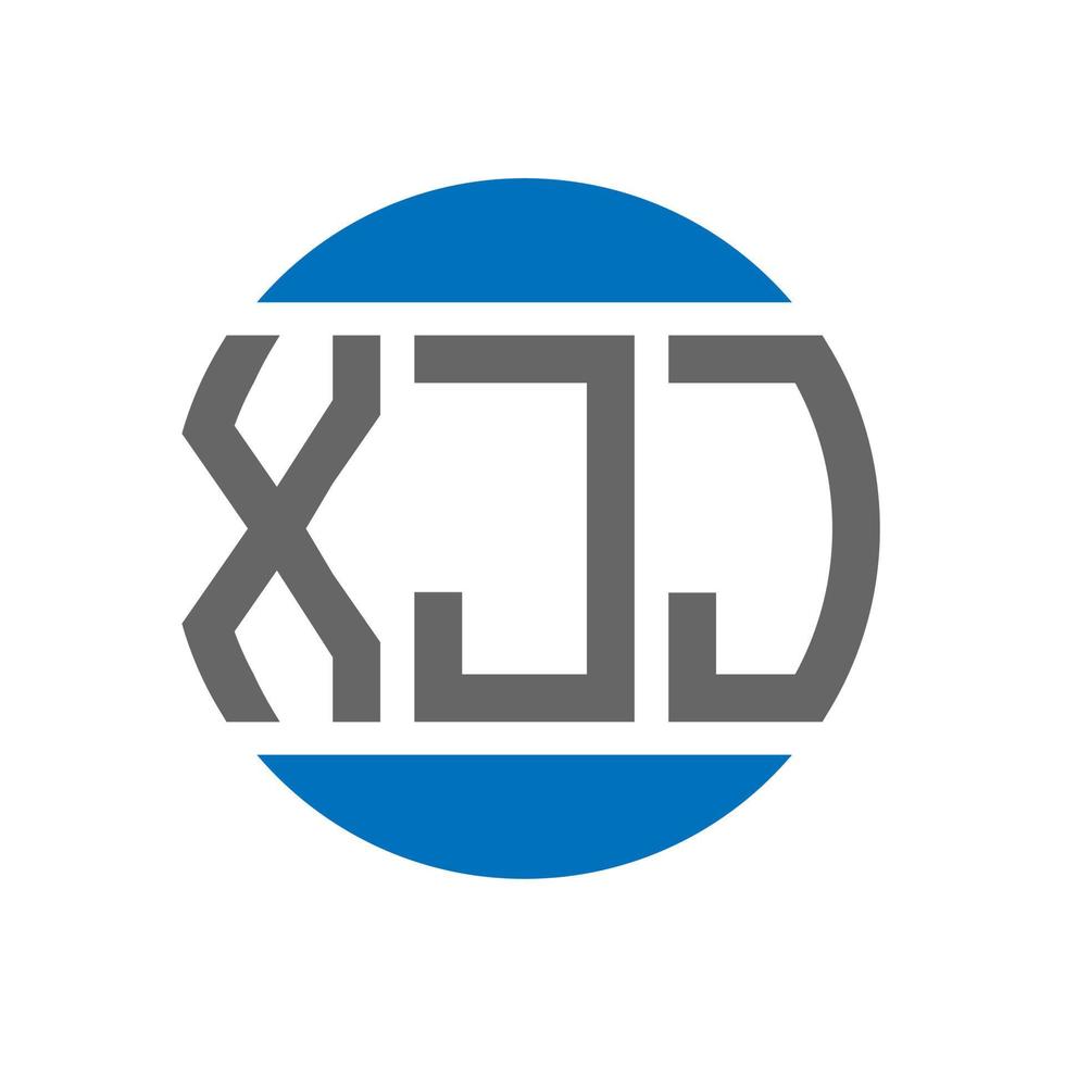 xjj brev logotyp design på vit bakgrund. xjj kreativ initialer cirkel logotyp begrepp. xjj brev design. vektor