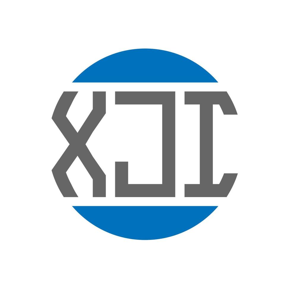 xji brev logotyp design på vit bakgrund. xji kreativ initialer cirkel logotyp begrepp. xji brev design. vektor