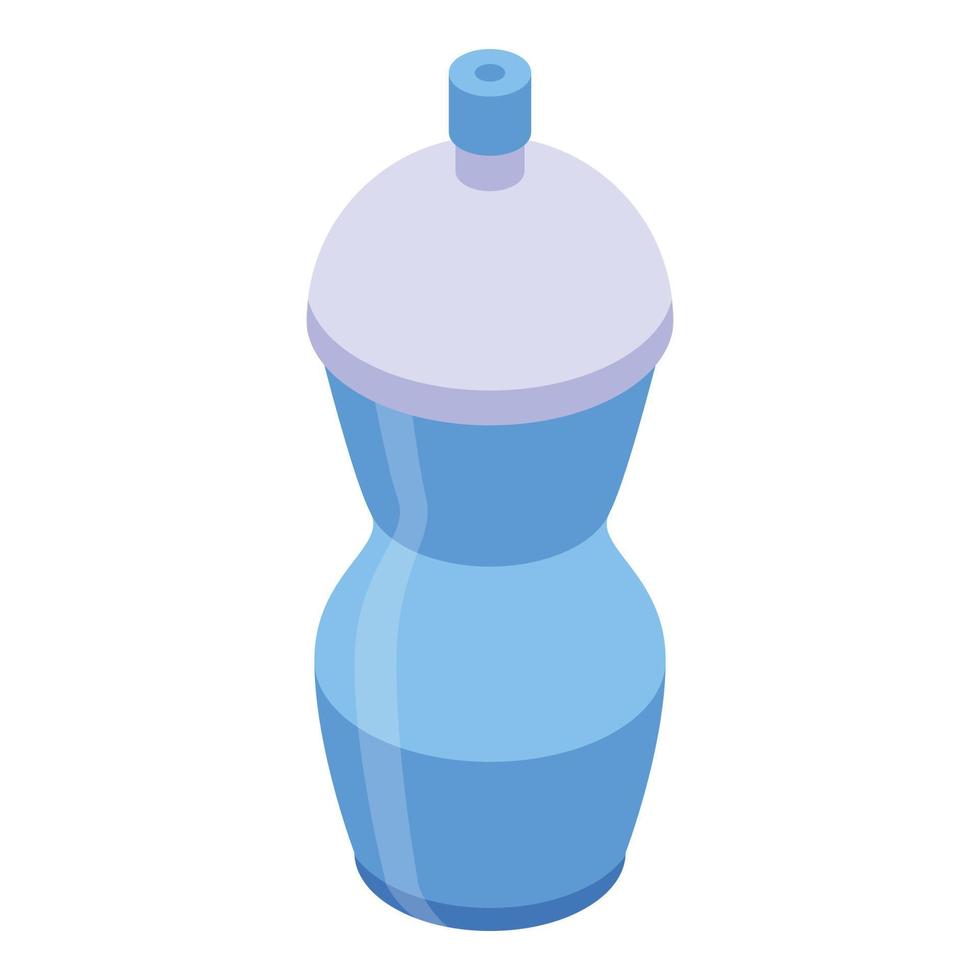 plast sippy kopp ikon, isometrisk stil vektor