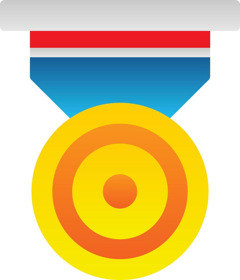silver- medalj vektor ikon design