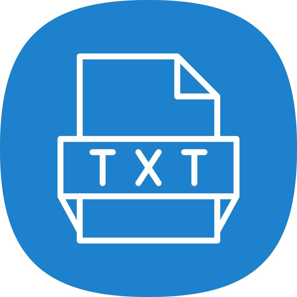 txt-Dateiformat-Symbol vektor