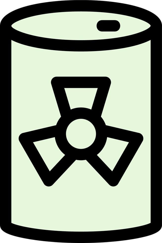 Nuklaer-Panzer-Glyphe-Symbol vektor