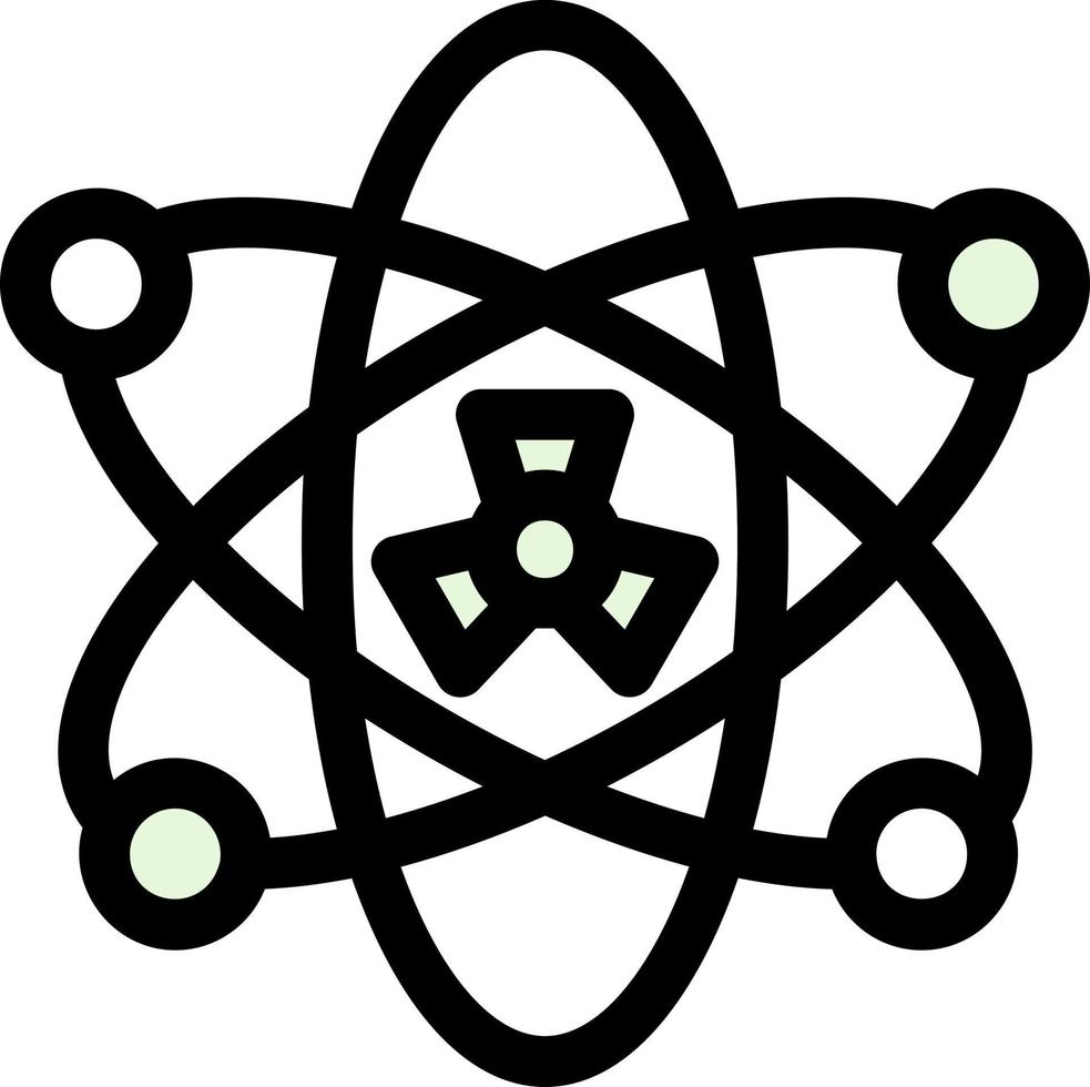 Symbol für die Glyphe der Kernspaltung vektor