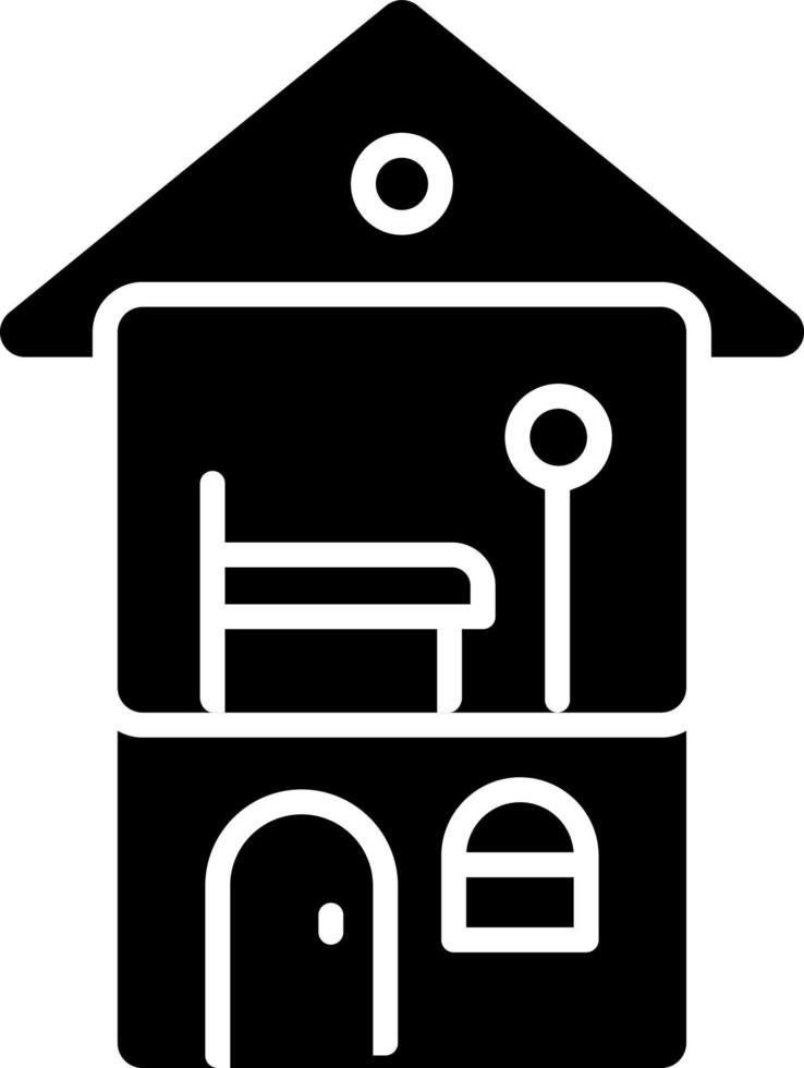 dockor hus ikon vektor