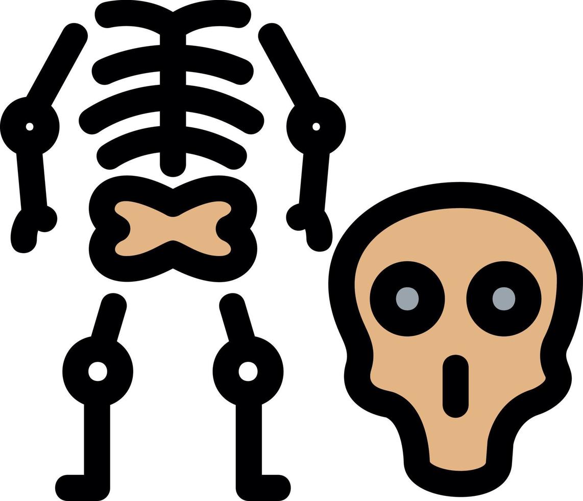 Osteologie-Vektor-Icon-Design vektor