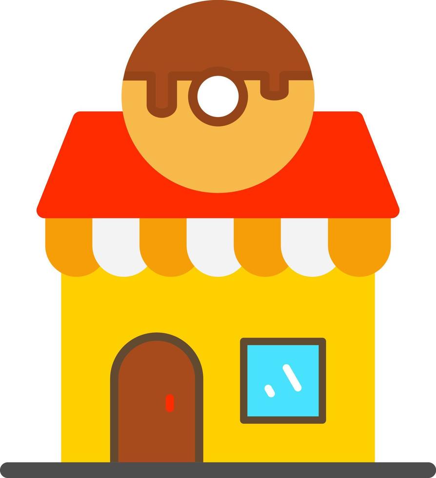 Donut-Shop-Vektor-Icon-Design vektor