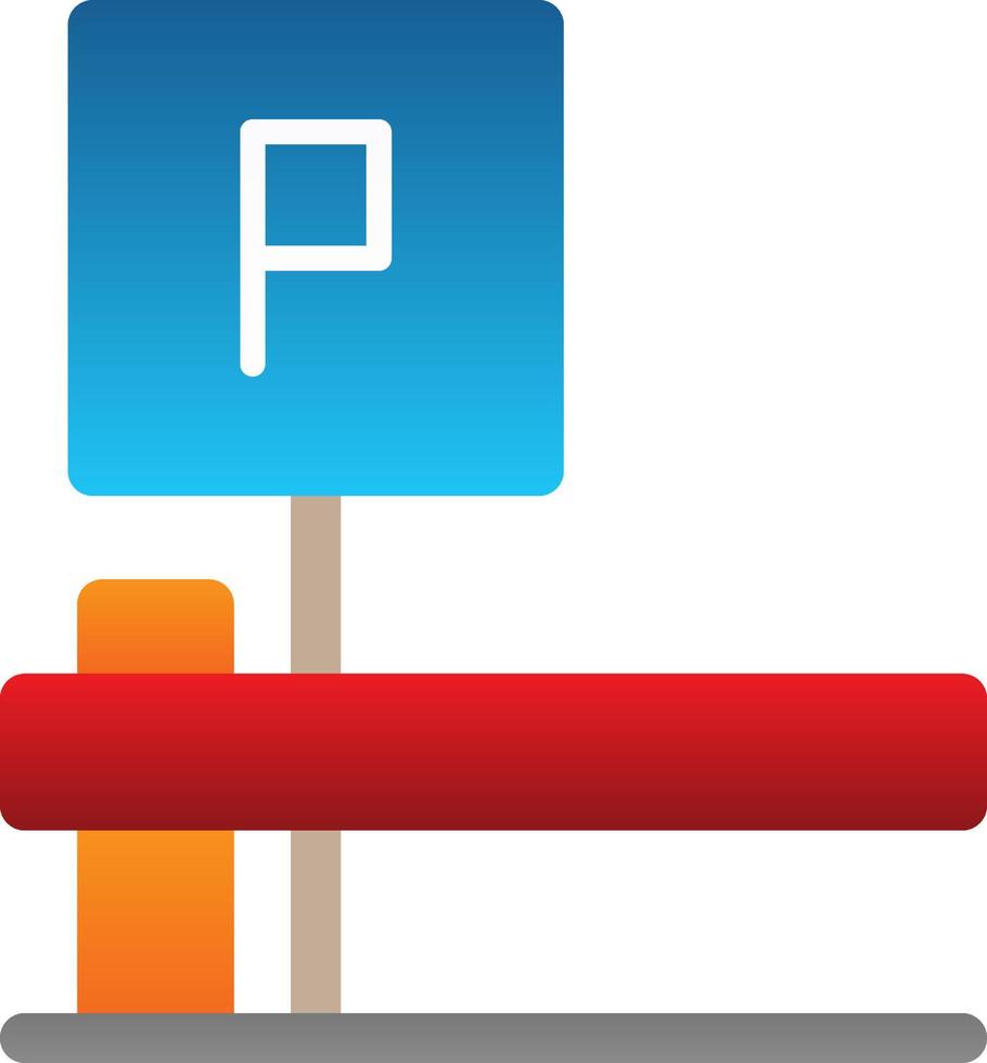 Parkplatz-Vektor-Icon-Design vektor