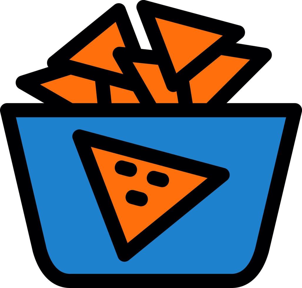 Nachos-Vektor-Icon-Design vektor