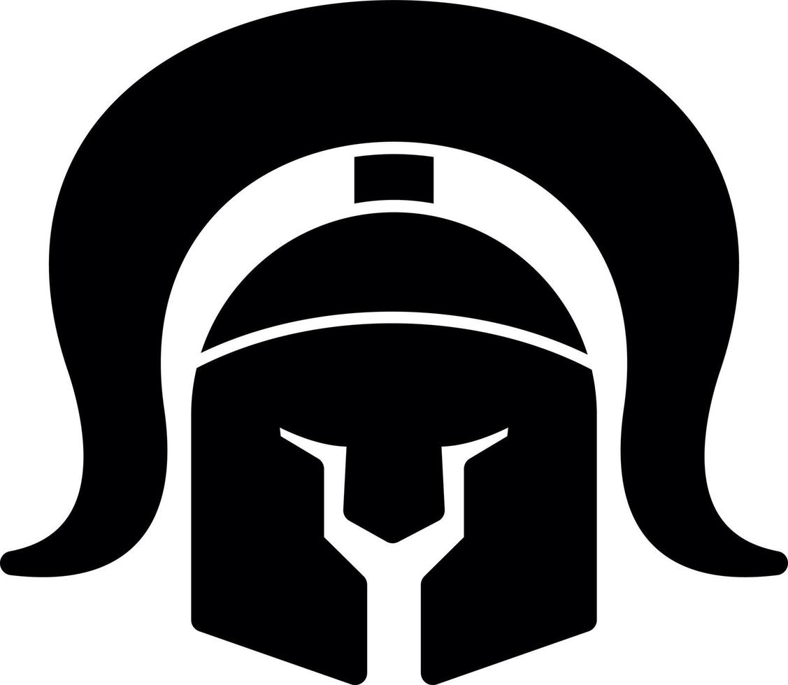 römisches Helm-Vektor-Icon-Design vektor