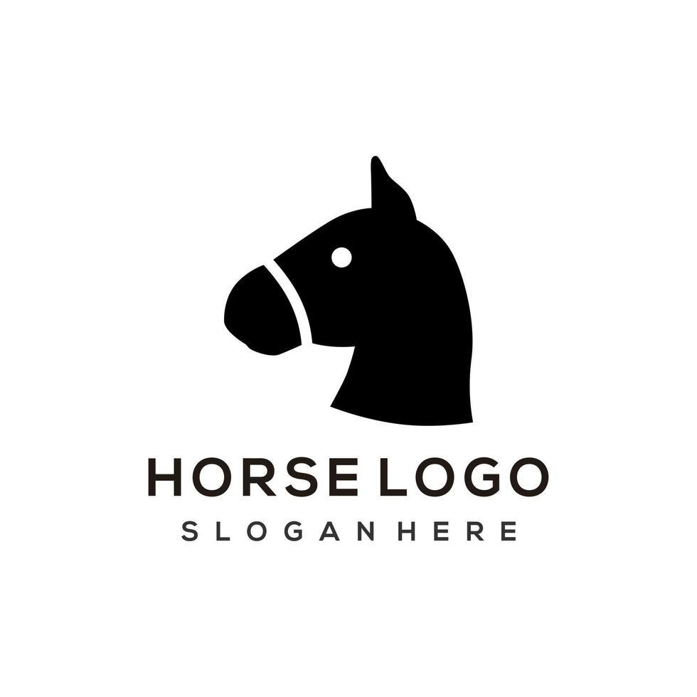 Pferdevektorlogo, Designelement für Kinder für Logo, Poster, Karte, Banner, Emblem, T-Shirt. Vektor-Illustration vektor