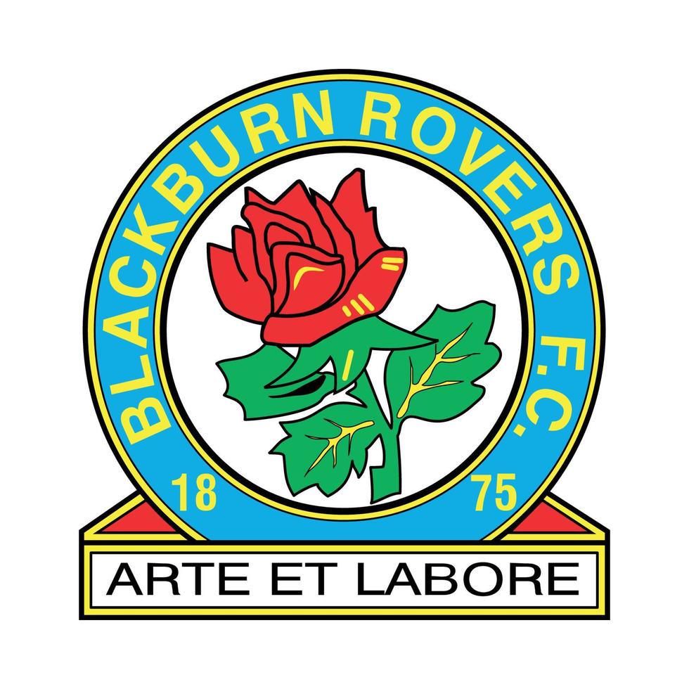 Blackburn-Rover-Logo auf transparentem Hintergrund vektor