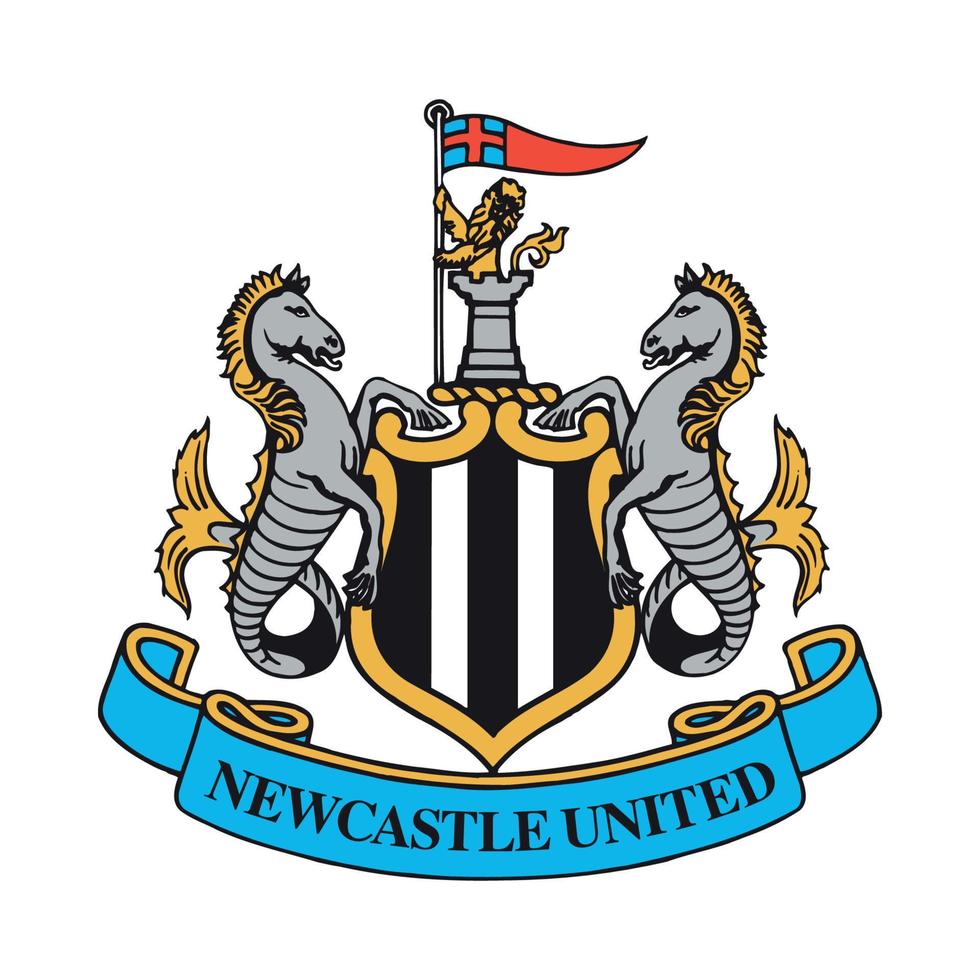 Newcastle förenad logotyp på transparent bakgrund vektor