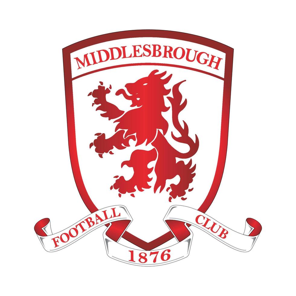 Middlesbrough logotyp på transparent bakgrund vektor