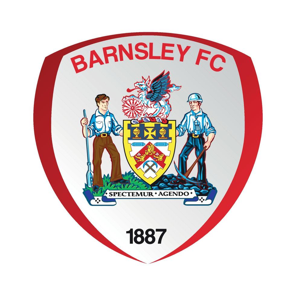 Barnsley-Logo auf transparentem Hintergrund vektor