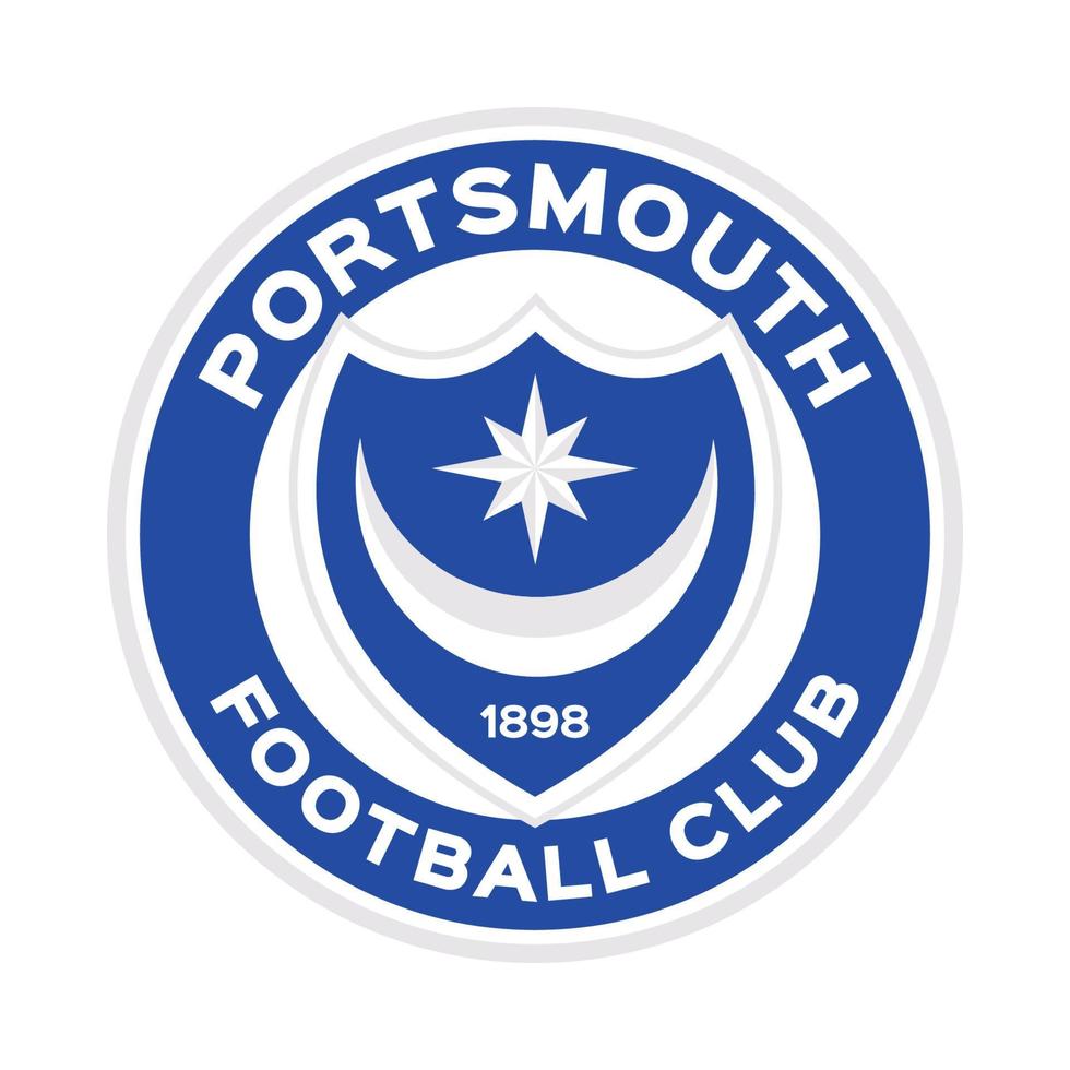 Portsmouth fc logotyp på transparent bakgrund vektor