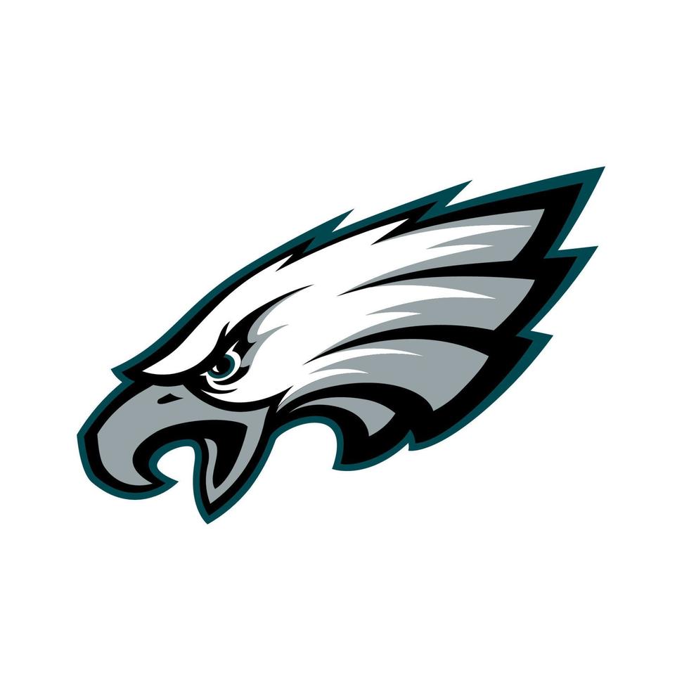 philadelphia eagles logo auf transparentem hintergrund vektor