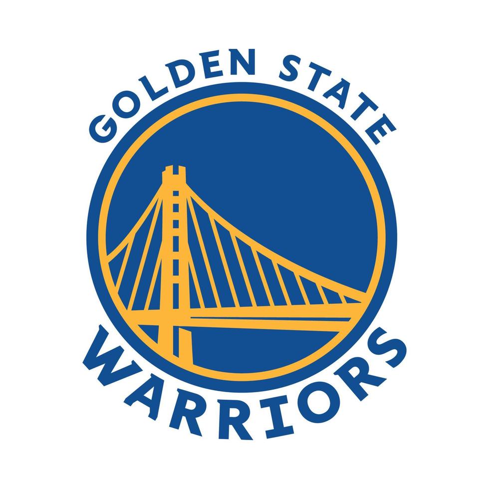 Golden State Warriors Logo auf transparentem Hintergrund vektor