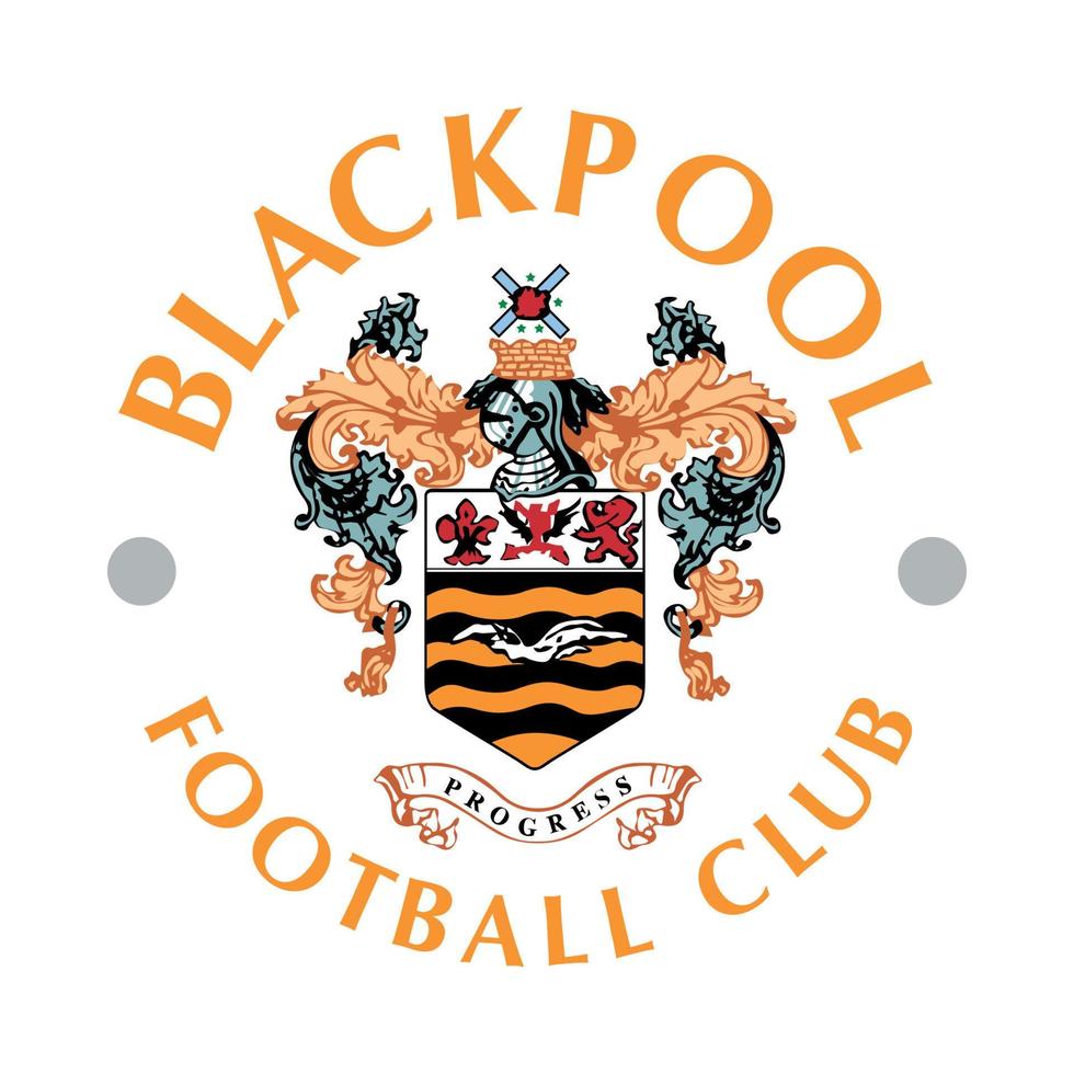 Blackpool logotyp på transparent bakgrund vektor