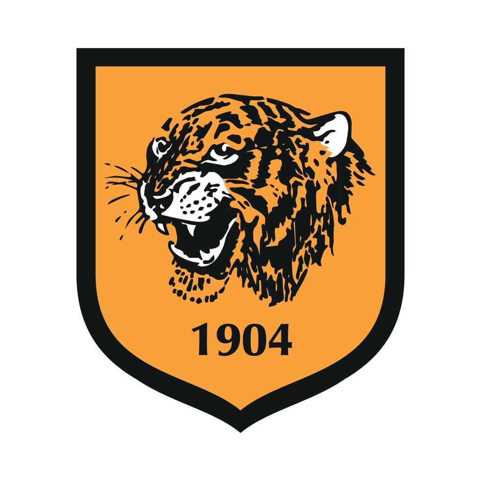 Hull City-Logo auf transparentem Hintergrund vektor