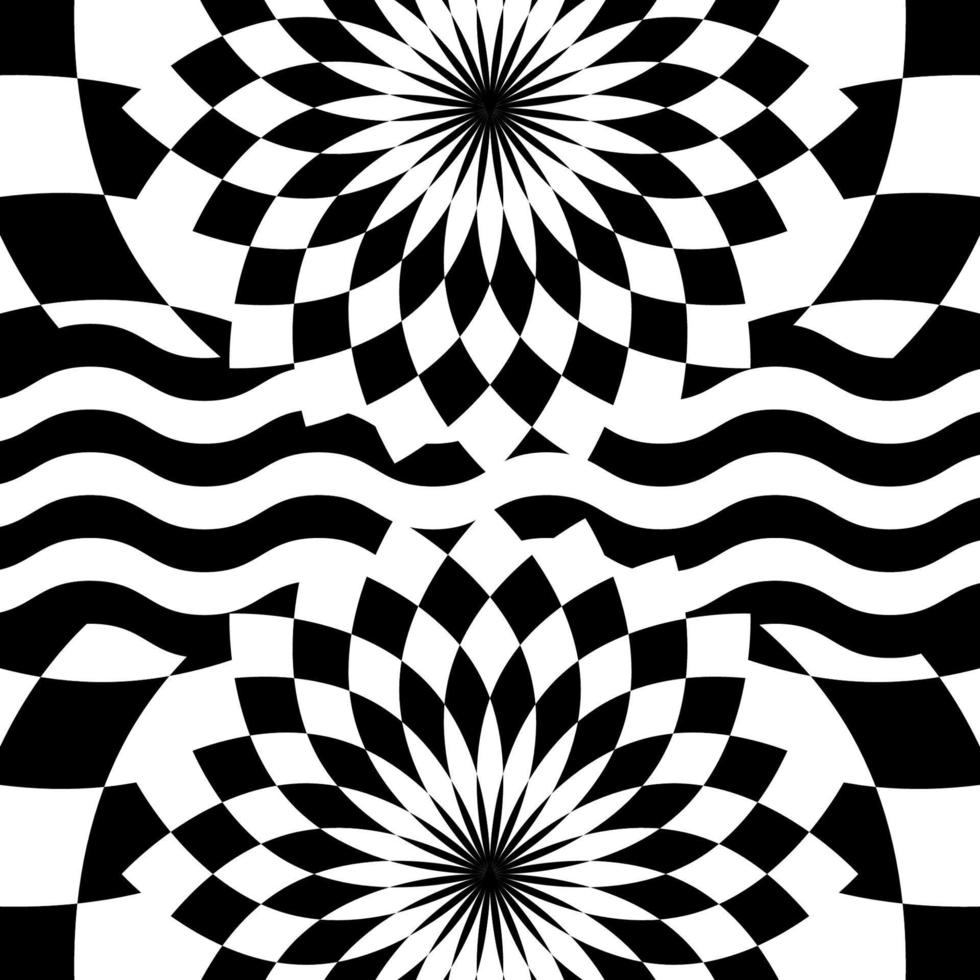 geometrischer kaleidoskophintergrund. abstraktes grafisches Vektormuster. vektor