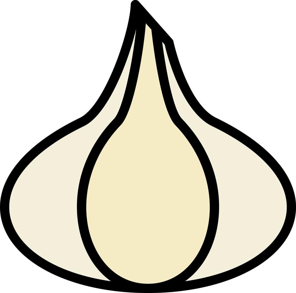 Knoblauch-Vektor-Icon-Design vektor