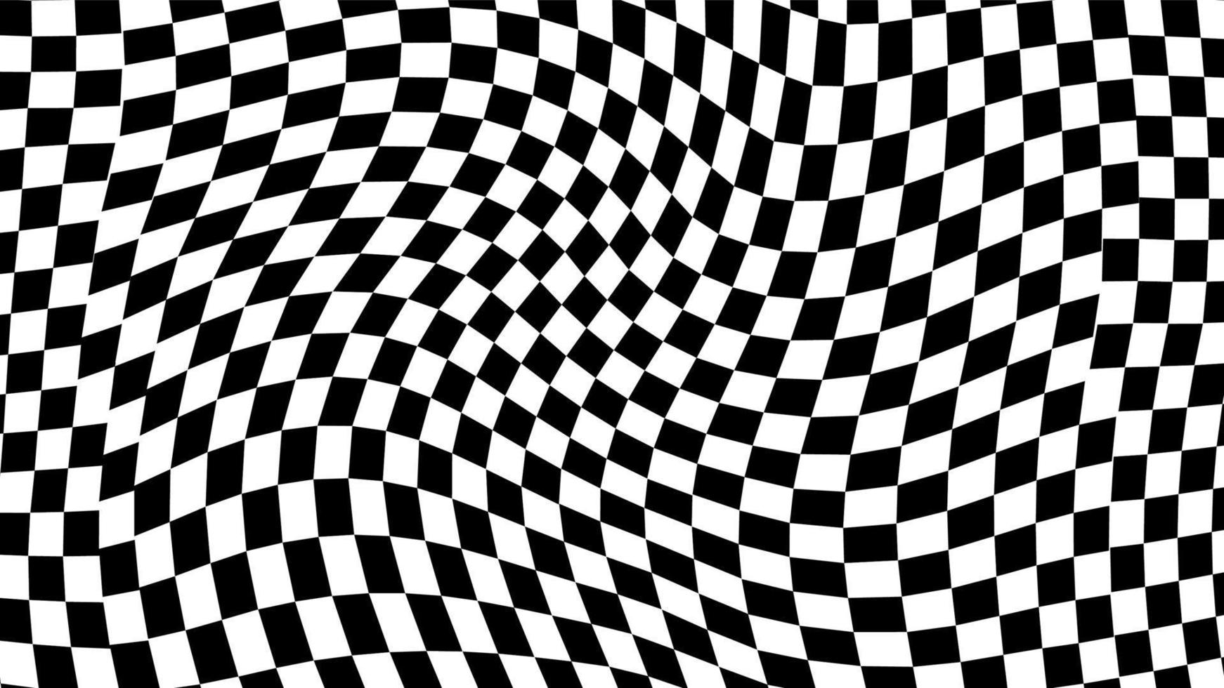 groovy retromönsterbakgrund i psykedelisk rutig bakgrundsstil. ett schackbräde i en minimalistisk abstrakt design med en estetisk 60-70-talskänsla. hippie stil y2k. funky print vektorillustration vektor